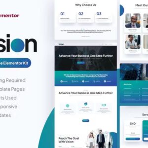 Vision – Multipurpose Elementor Pro Template Kit Latest Version
